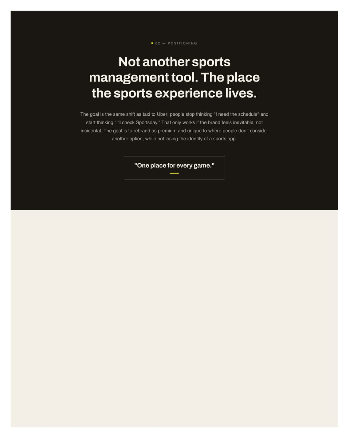 SportsDay brand sheet, page 4