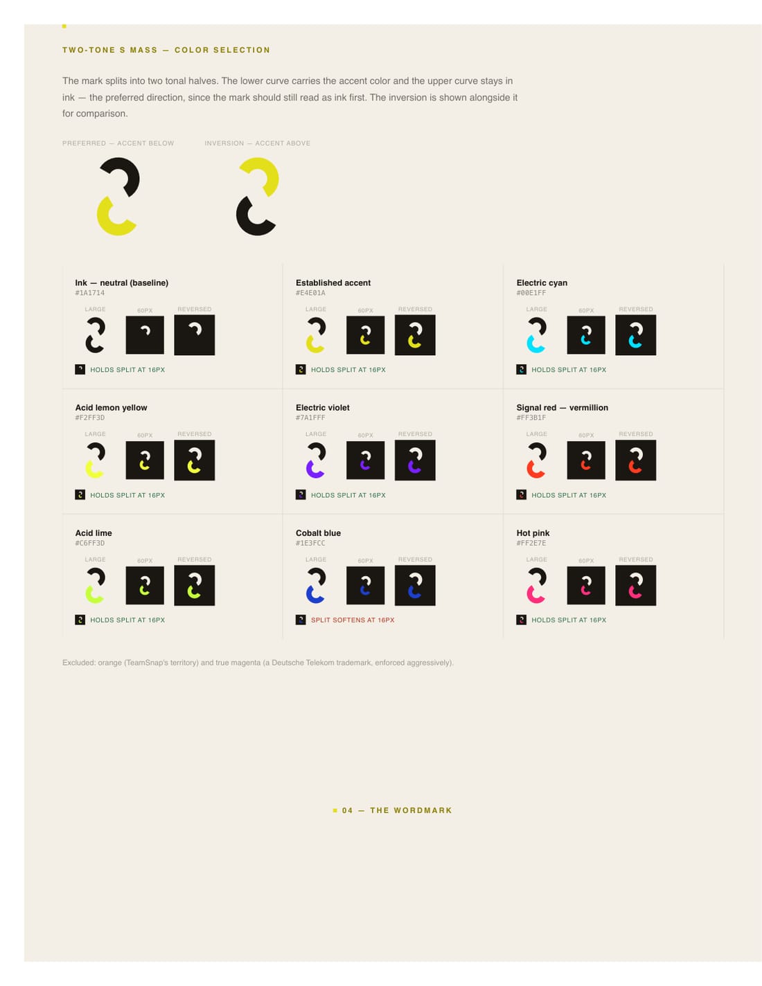 SportsDay brand sheet, page 6