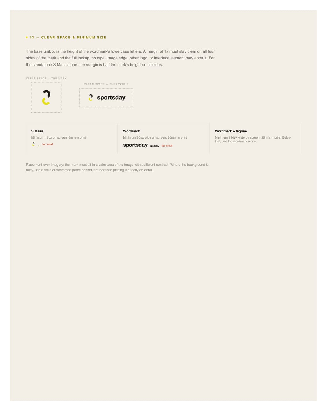 SportsDay brand sheet, page 16