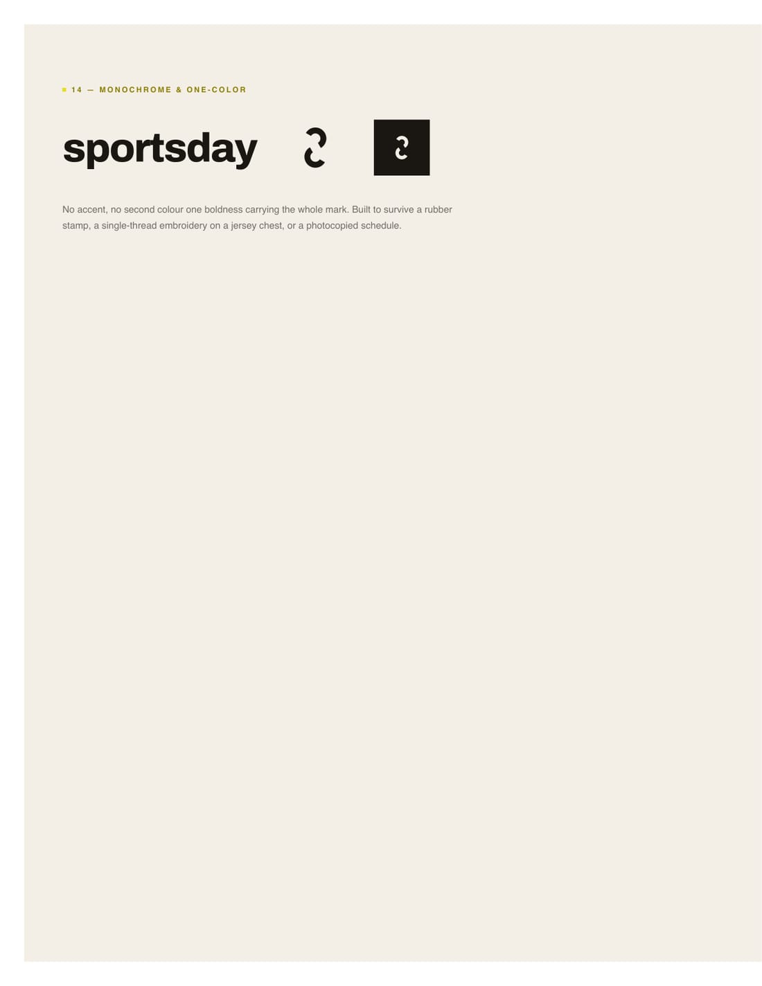SportsDay brand sheet, page 17