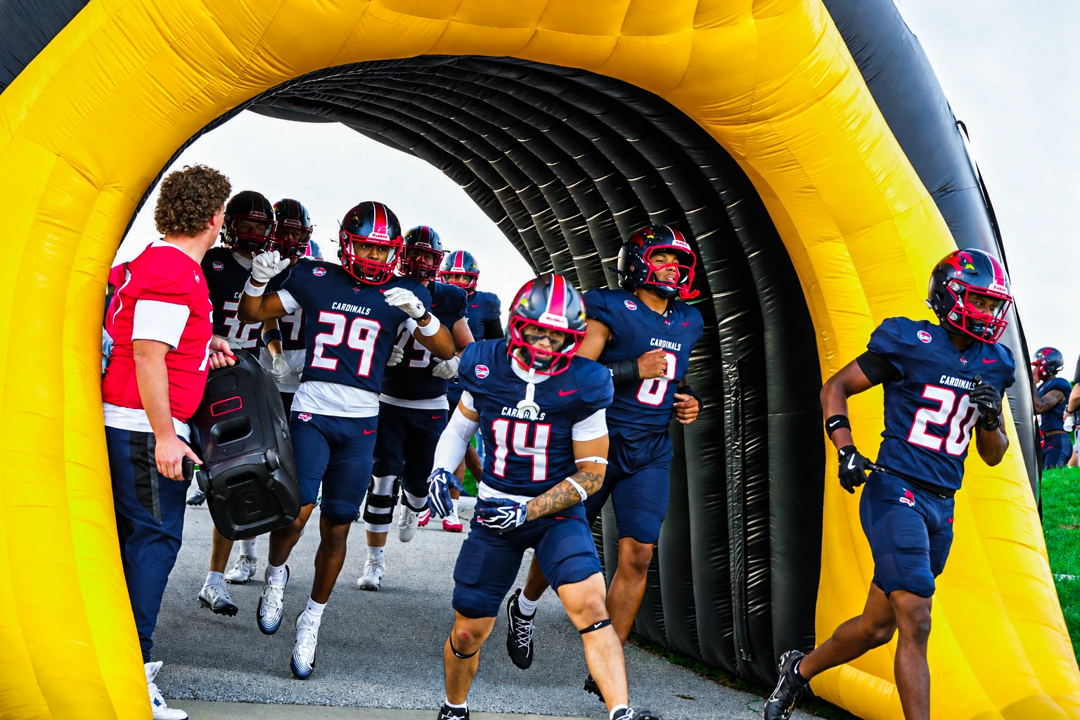 Out of the tunnel — SVSU Cardinals